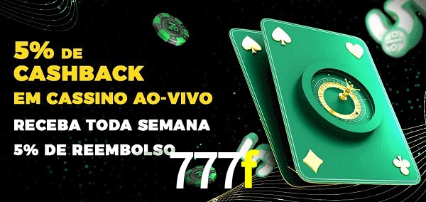 Promoções do cassino ao Vivo 777f